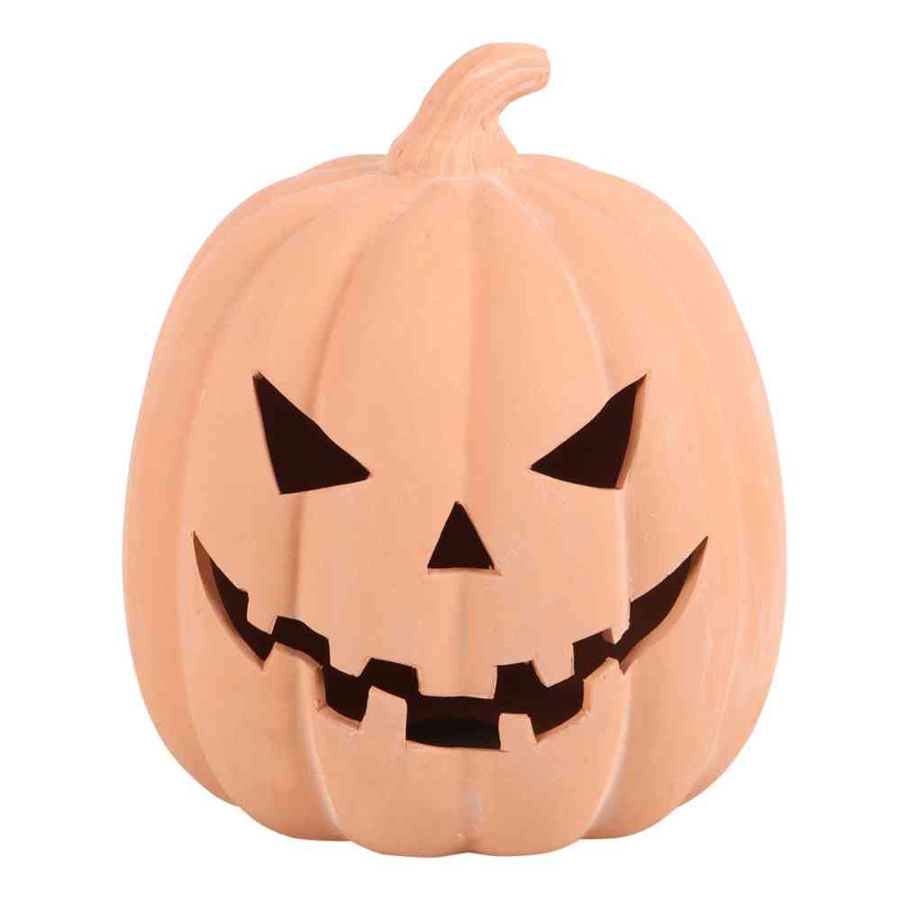 Something Different - 22cm Terracotta Pumpkin Dekorative Figur - Orange